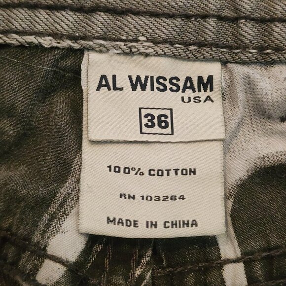 Al Wissam Jeans Mens 36 Gray Embroidered Back Pocket Straight Leg Denim Pants - Picture 8 of 16